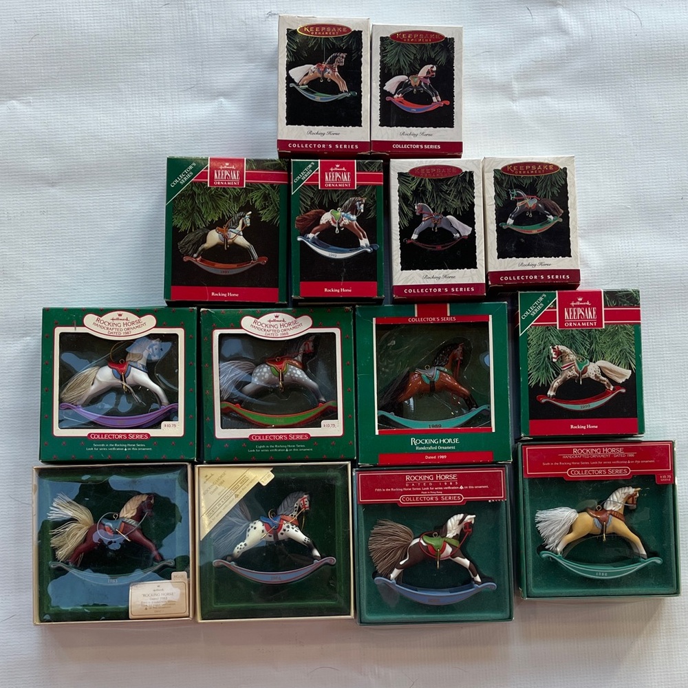 Hallmark Rocking Horse Keepsake Ornaments
1983-1996 Collectors Series